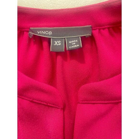 Vince V Neck Pink Oversized Mini Dress XS - Picture 4 of 4